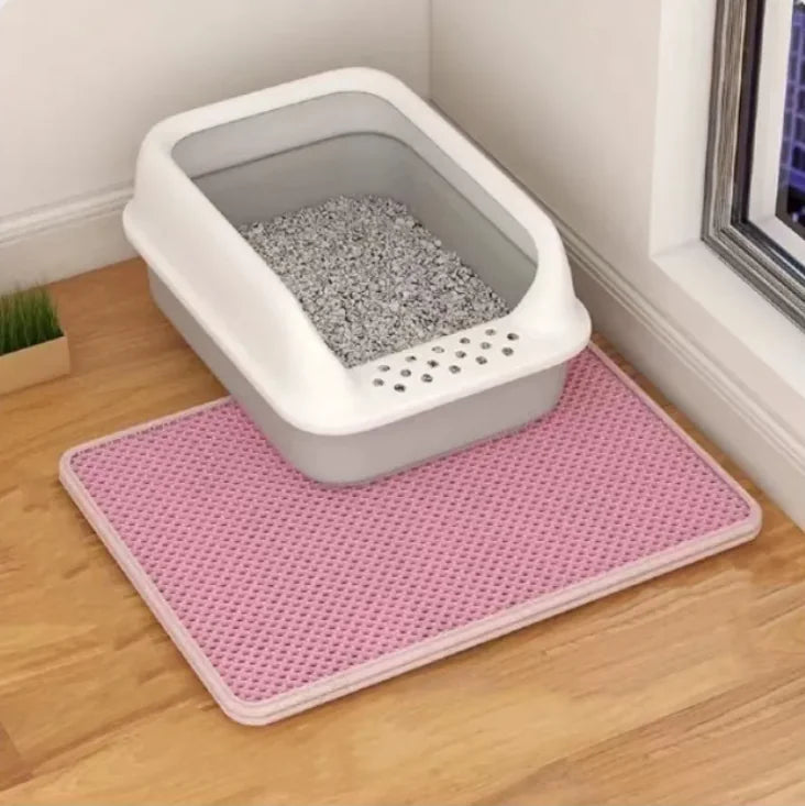 Double-Layer Anti-Tracking Cat Litter Mat