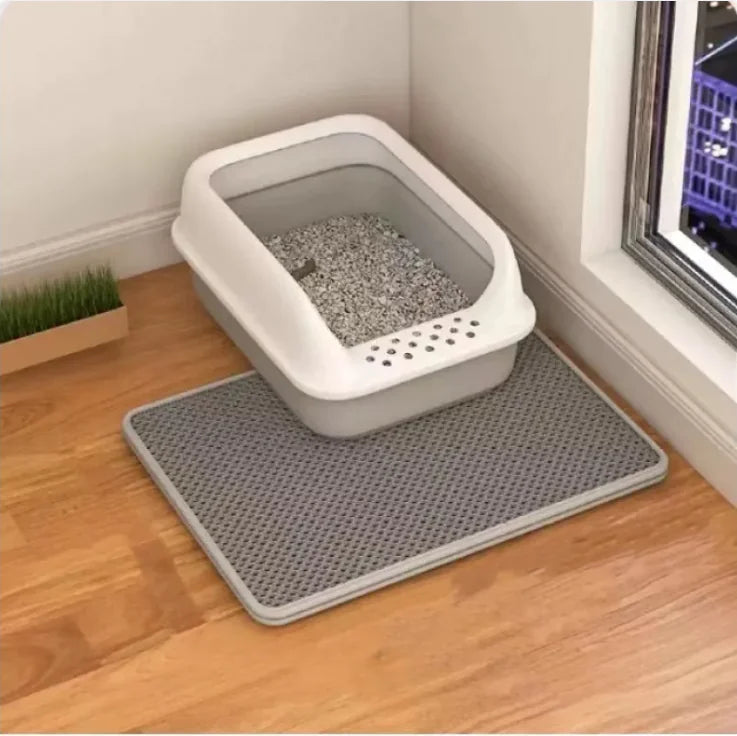 Double-Layer Anti-Tracking Cat Litter Mat