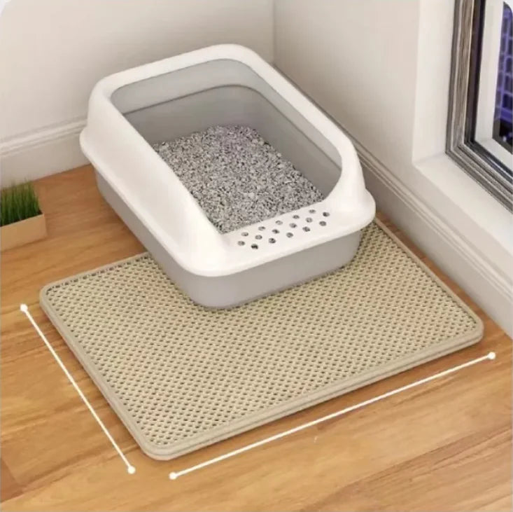 Double-Layer Anti-Tracking Cat Litter Mat