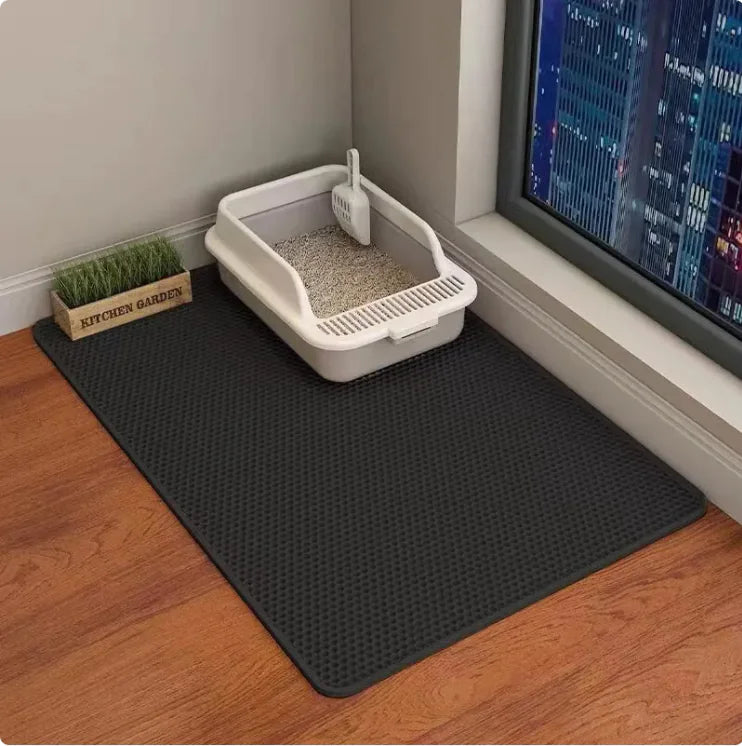 Double-Layer Anti-Tracking Cat Litter Mat