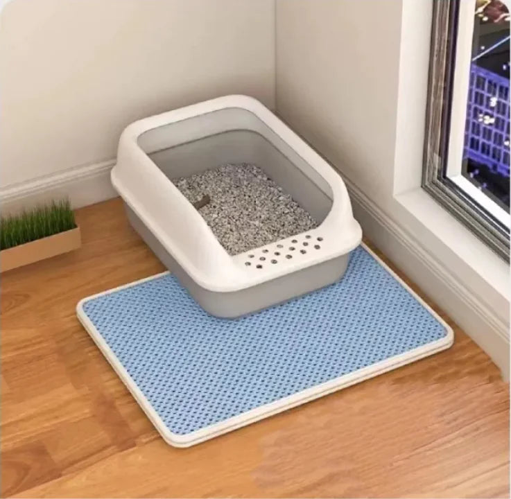 Double-Layer Anti-Tracking Cat Litter Mat